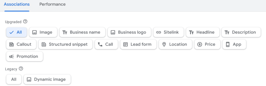 Ad extensions example for HVAC Google Ads showing sitelinks and call extensions